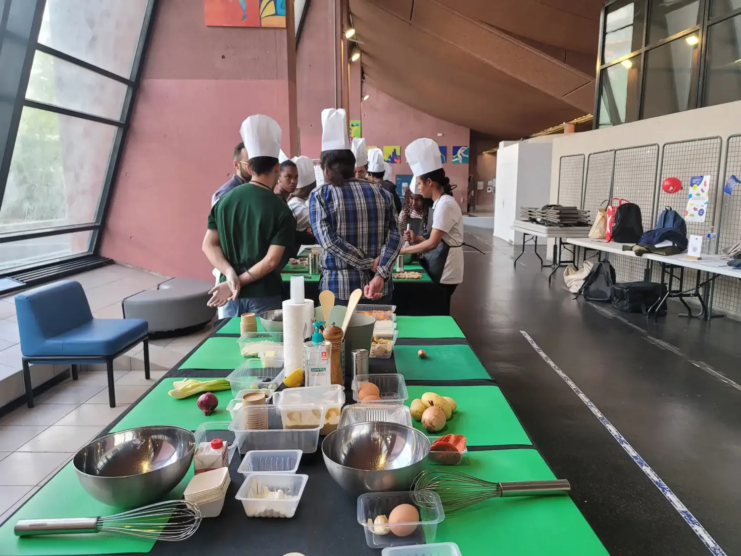 Sessions d'ateliers culinaires pour étudiants au sein de l'université