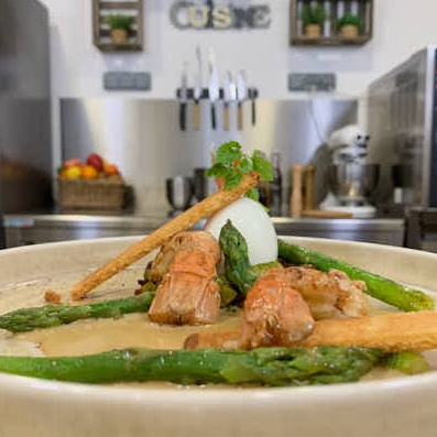 Langoustine juste saisie,